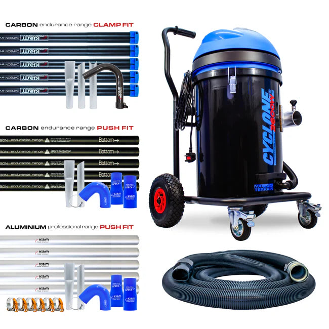 Kiam CYCLONE® All Terrain Gutter Vacuum System 3600W 76L Polypropylene (Black)