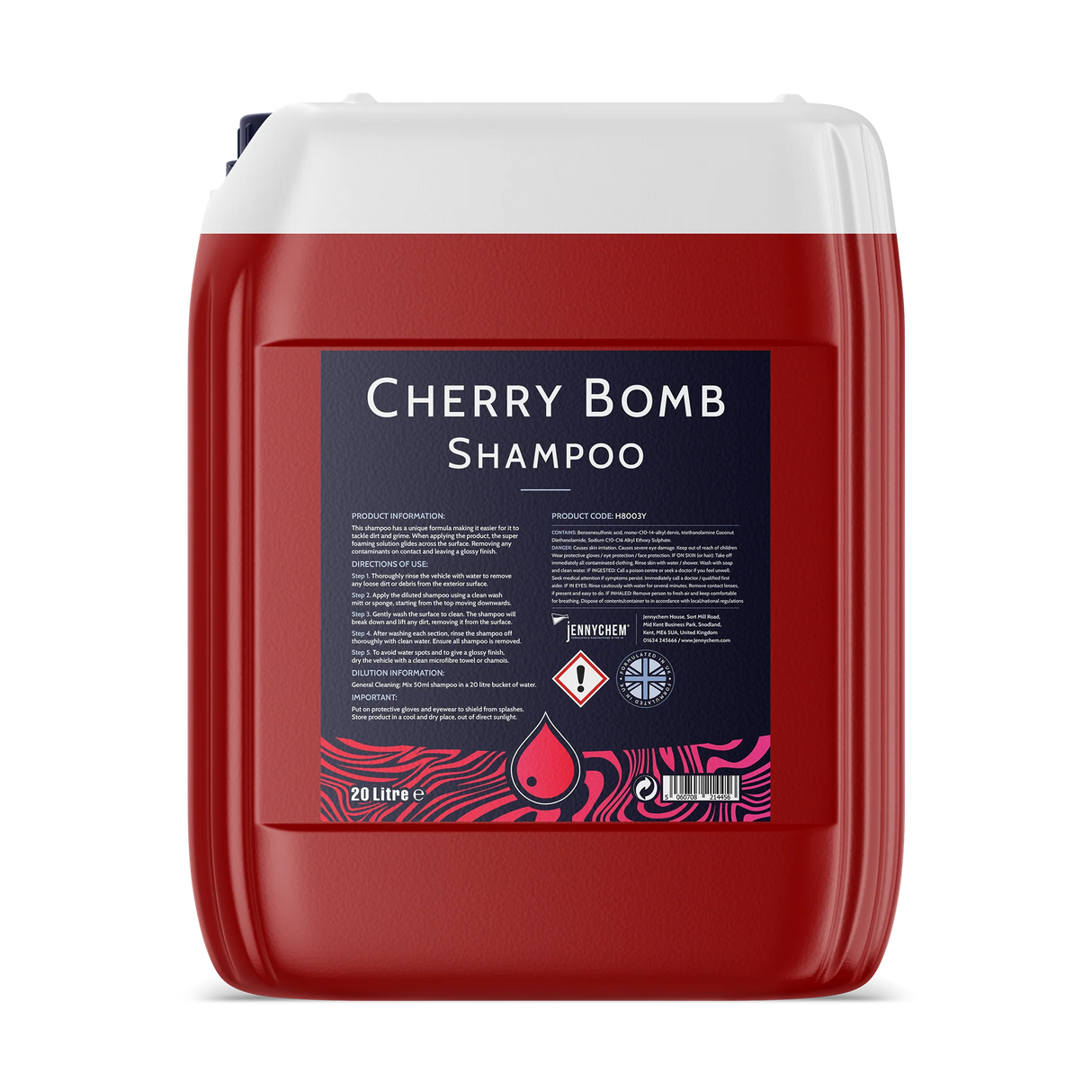 Jennychem Cherry Bomb Car Shampoo 5L Powerful Car Wash Shampoo