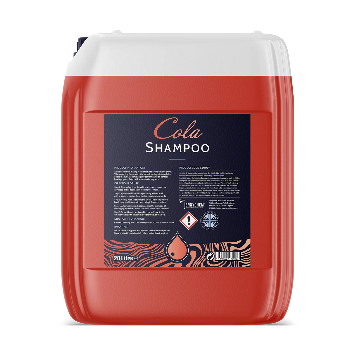 Jennychem Cola Shampoo 20L | High Foaming Solution