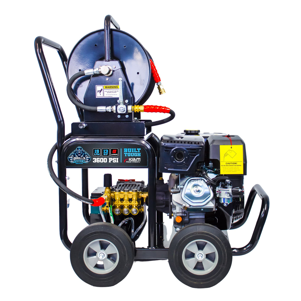 Kiam GORILLA POWER® 3600PSI 15LPM 13HP Pressure Washer Loncin Engine