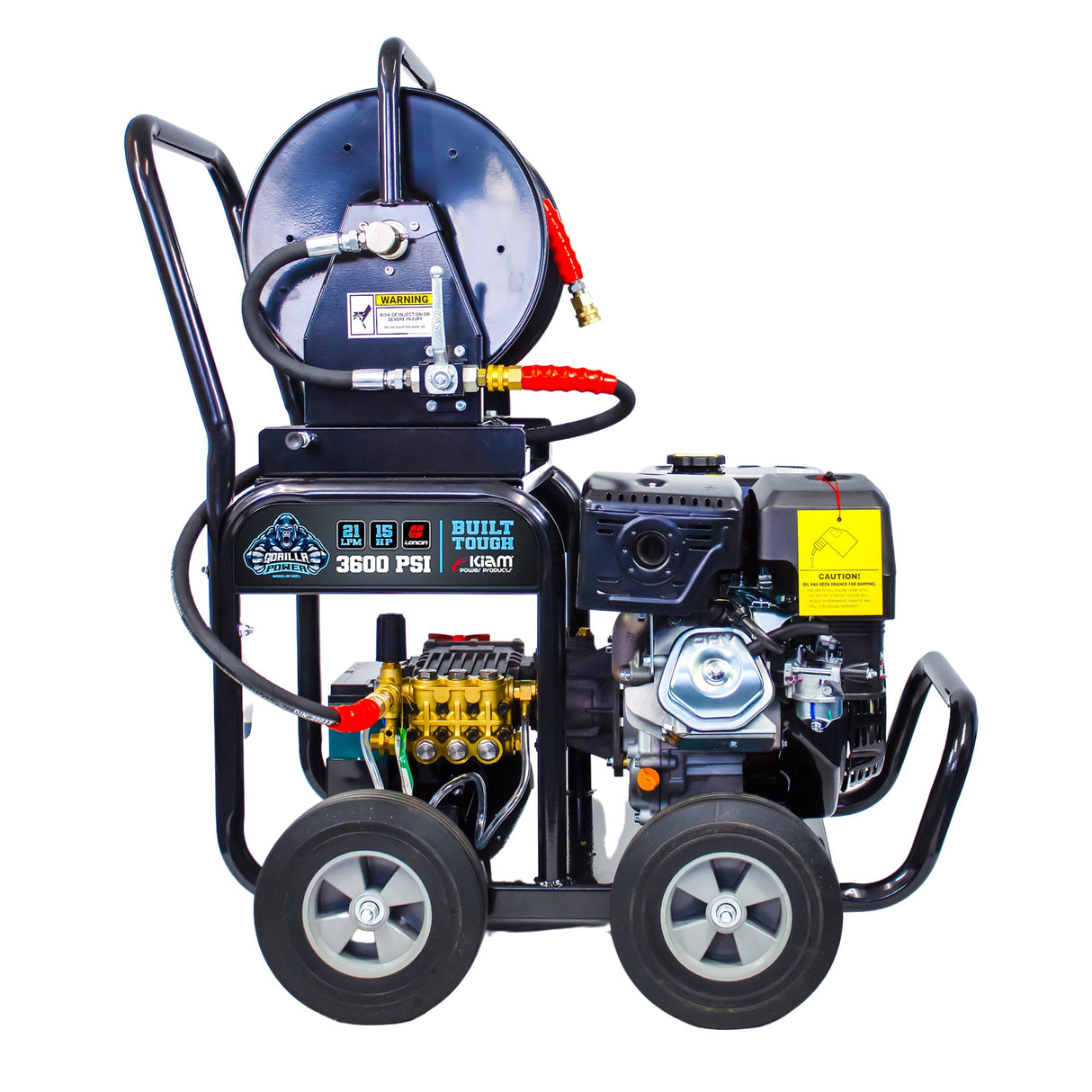 Kiam GORILLA POWER® 3600PSI 21LPM 15HP Pressure Washer Loncin Engine