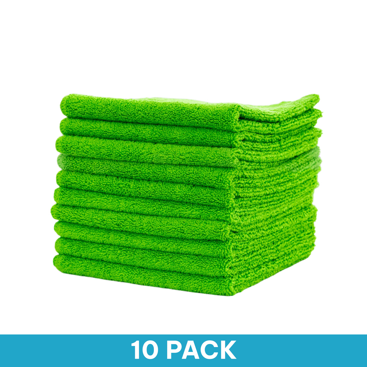 Mcrofbre Versatowel Green | 10 Pack Multi-purpose Microfibre Cloths