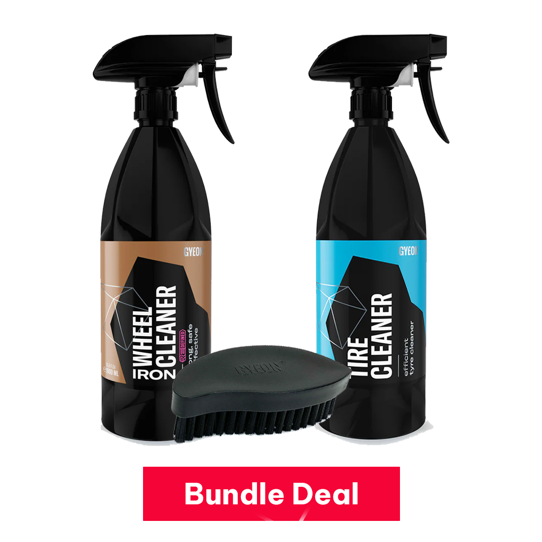 Gyeon 1L Wheel & Tire Bundle | Iron Wheel Cleaner Tire Cleaner Tire Brush
