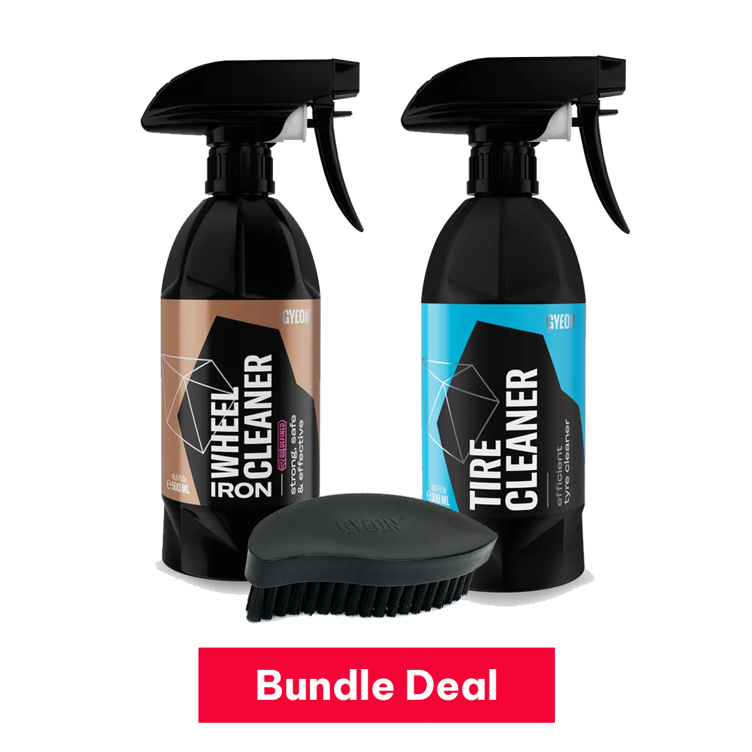 Gyeon 500ml Wheel & Tire Bundle | Iron Wheel Cleaner Tire Cleaner Tire Brush
