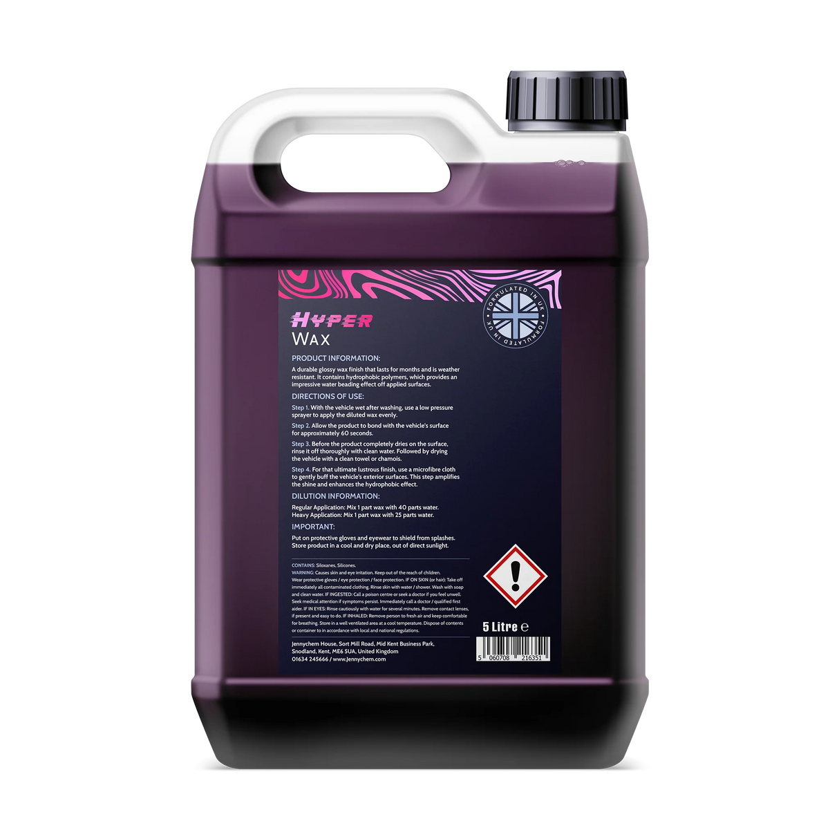 Jennychem Hyper Wax | Instant Wax & Sealant 5L