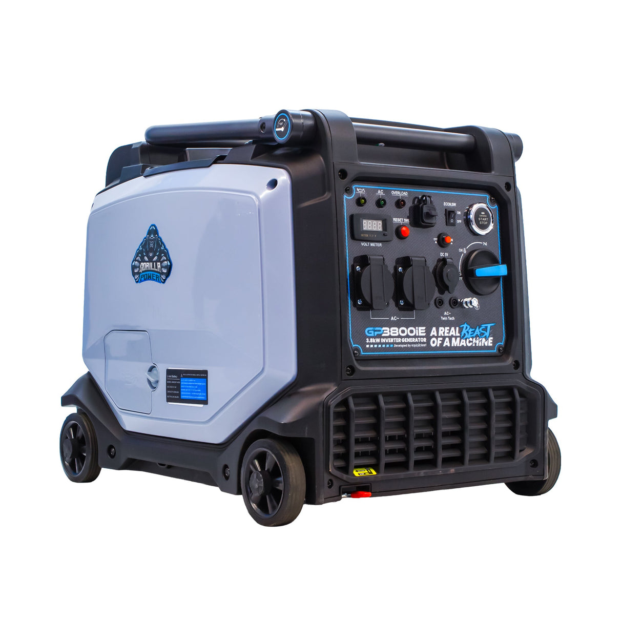 Gorilla Power 3800W Inverter Suitcase Generator with Electric Start - GP3800iE – Reliable Power On-The-Go