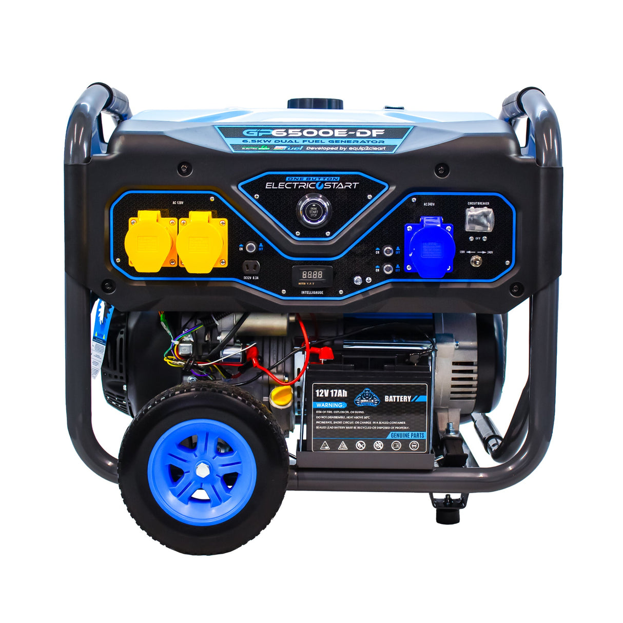 Gorilla Power 6500W Dual-Fuel Generator with Electric Start GP6500E-DF
