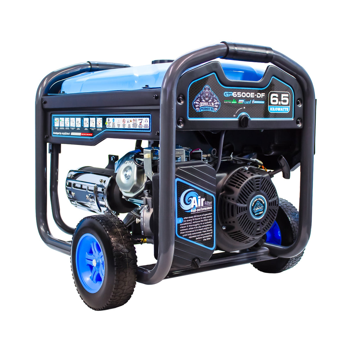Gorilla Power 6500W Dual-Fuel Generator with Electric Start GP6500E-DF