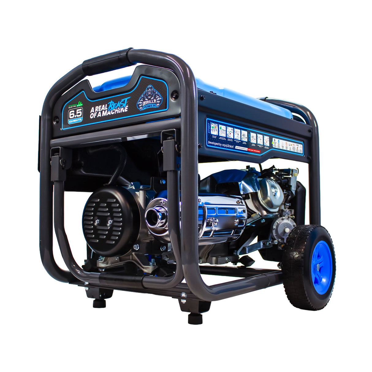 Gorilla Power 6500W Dual-Fuel Generator with Electric Start GP6500E-DF
