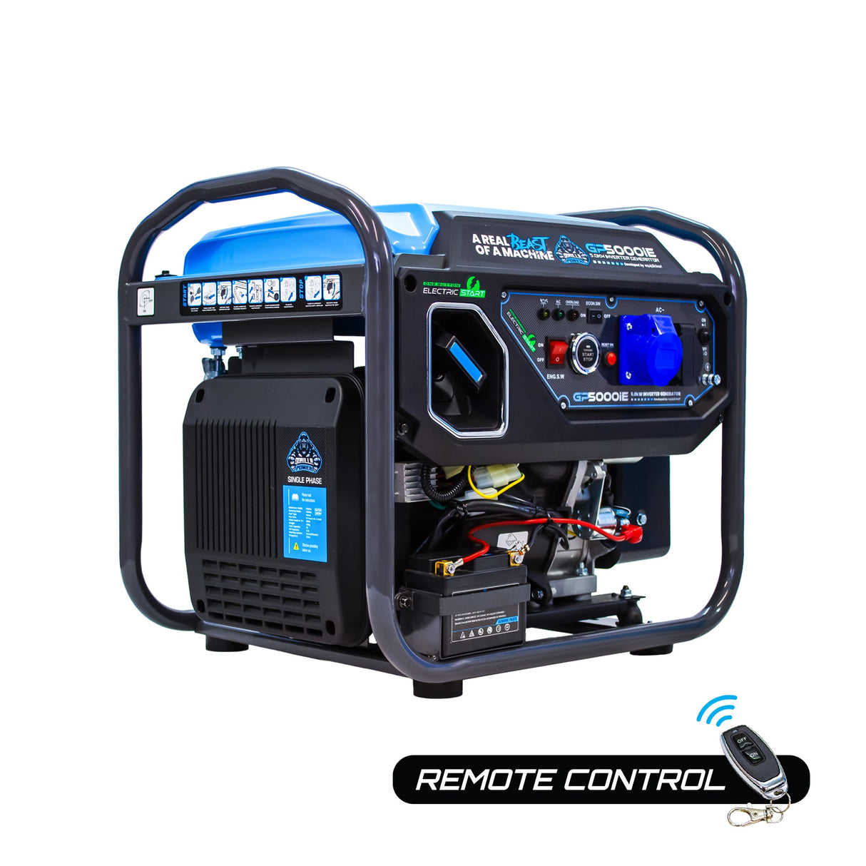Gorilla Power 5000W Inverter Open Frame Generator with Electric Start