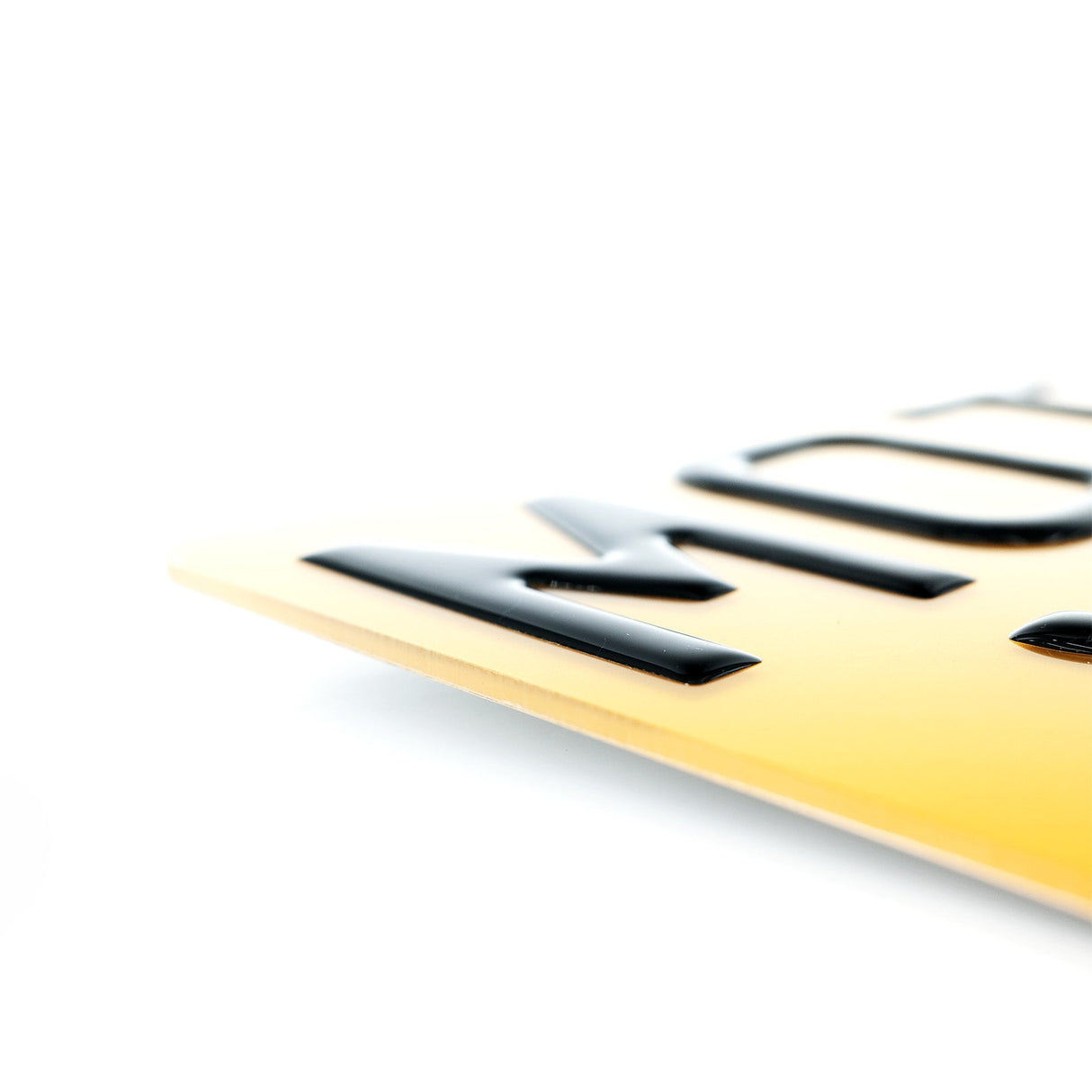 3D Gel Motorbike Number Plate