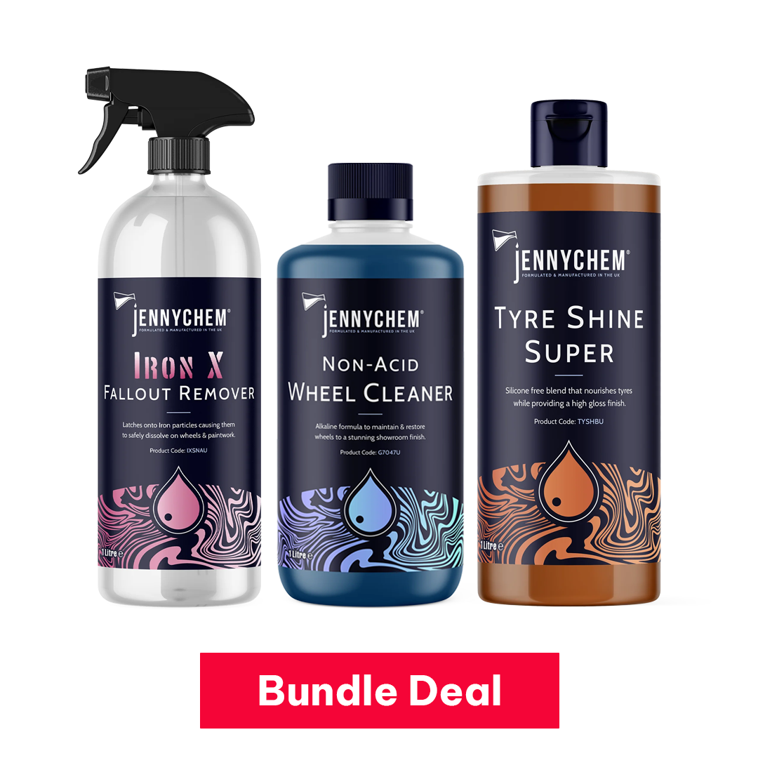 Jennychem Alloy Wheel Cleaning Kit | Wheel Cleaner, Fallout remover, tyre dressing