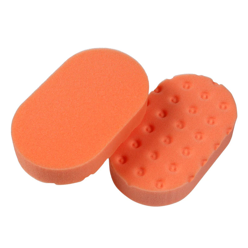Lake Country CCS Foam Hand Polishing Applicator | Orange Cutting