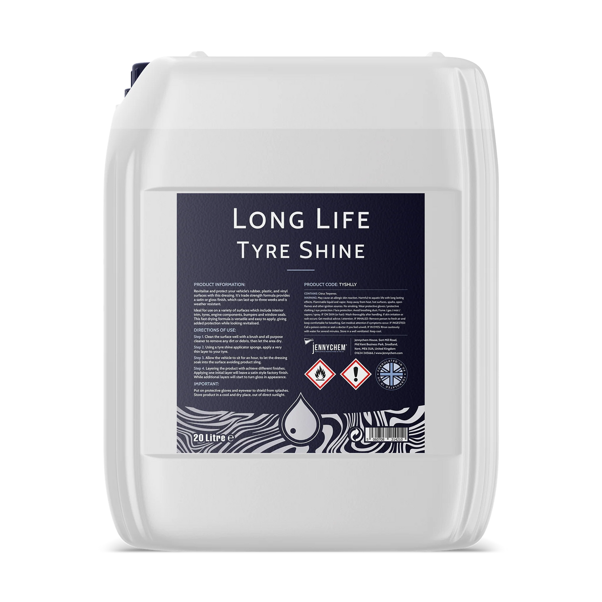Jennychem Long Life Tyre Shine 20L | All Purpose Tyre & Trim Dressing