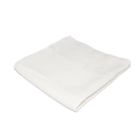 Mammoth All-White Waffle Weave Glass Towel | Glass Cloth