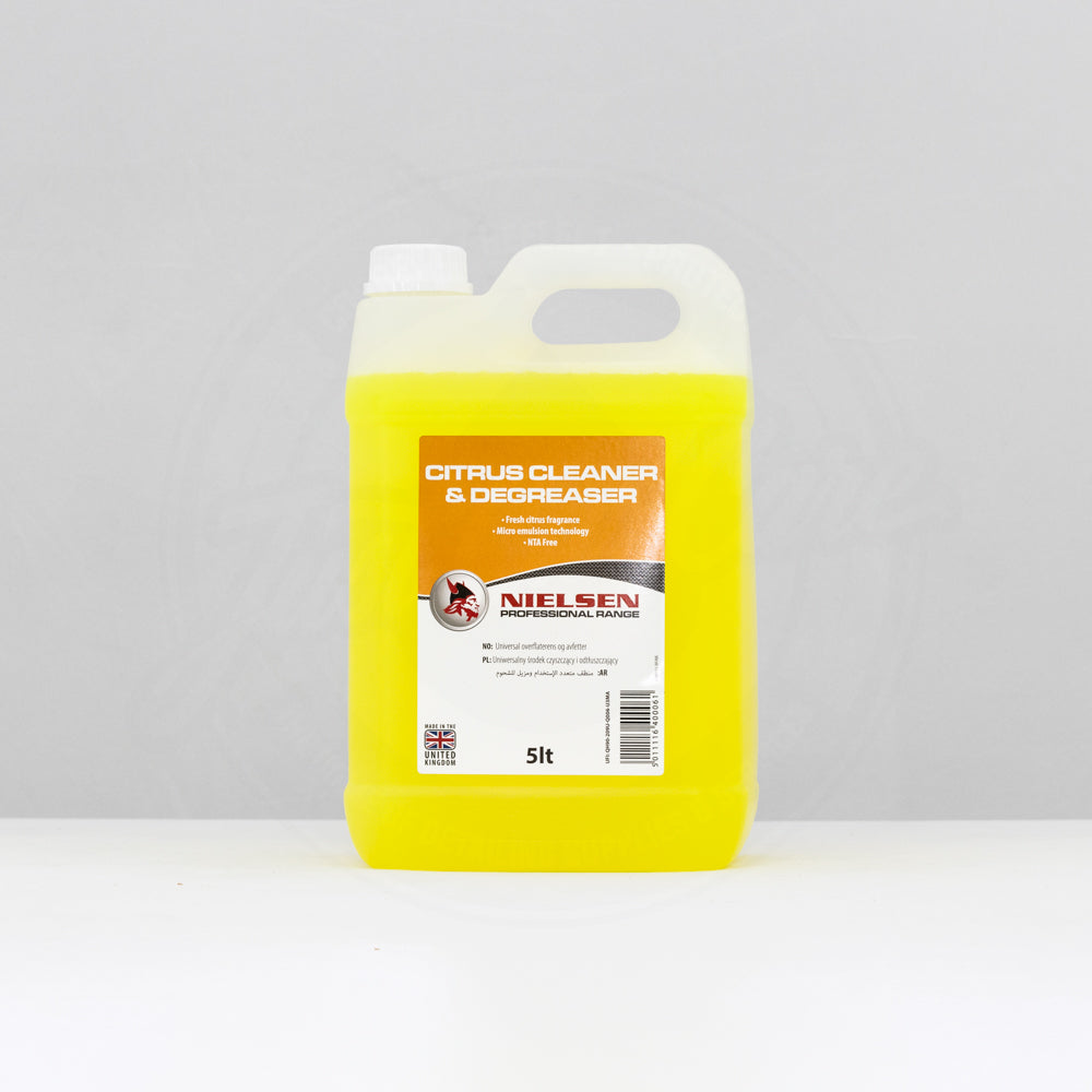 Nielsen Trade Citrus Cleaner & Degreaser 5L | Multi Purpose Cleaner