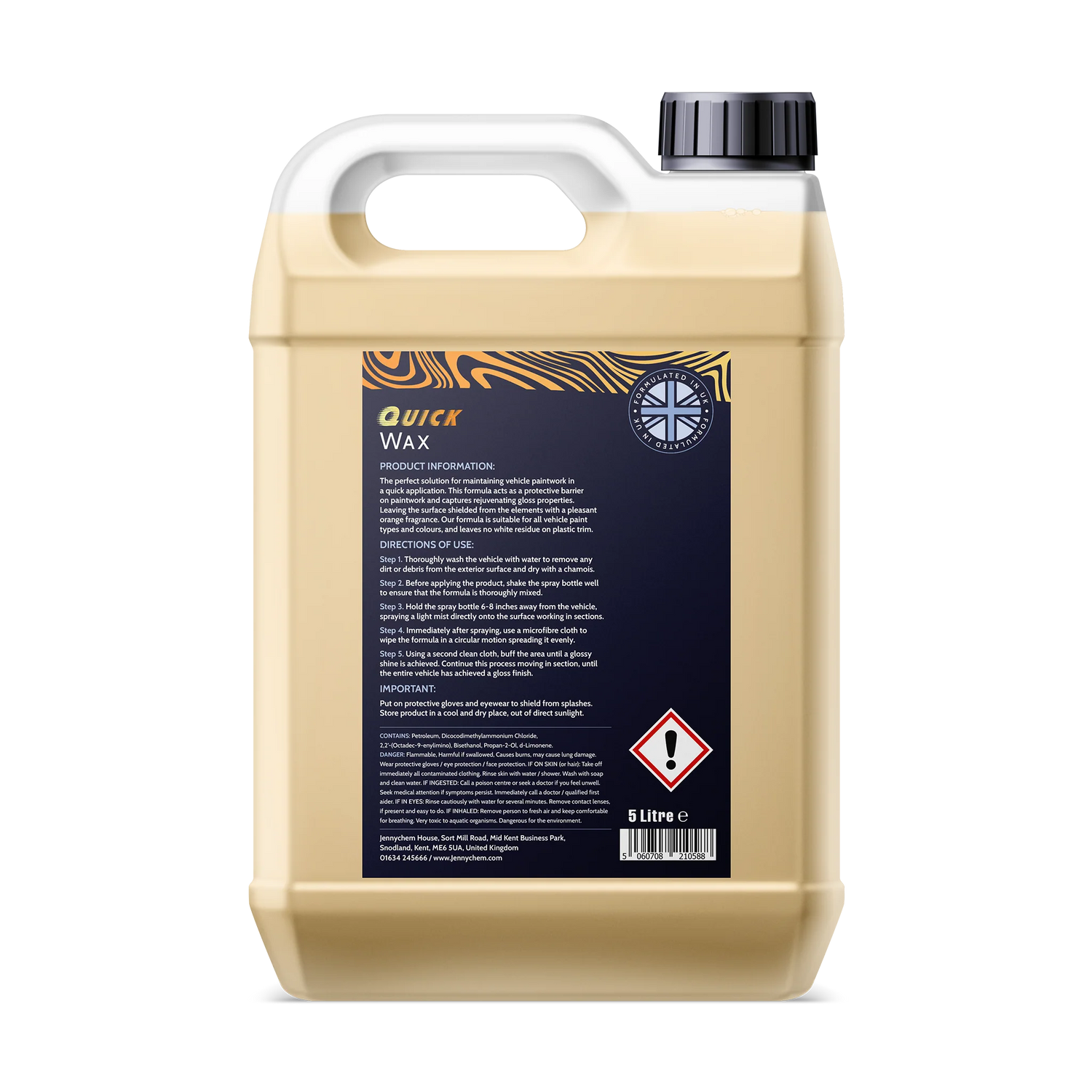 Jennychem Orange Quick Wax | Fast Protective Application 5L