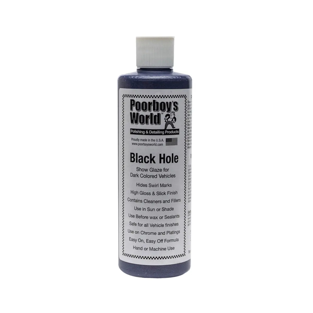 Poorboy's World Black Hole Show Glaze 473ml | For Dark Cars