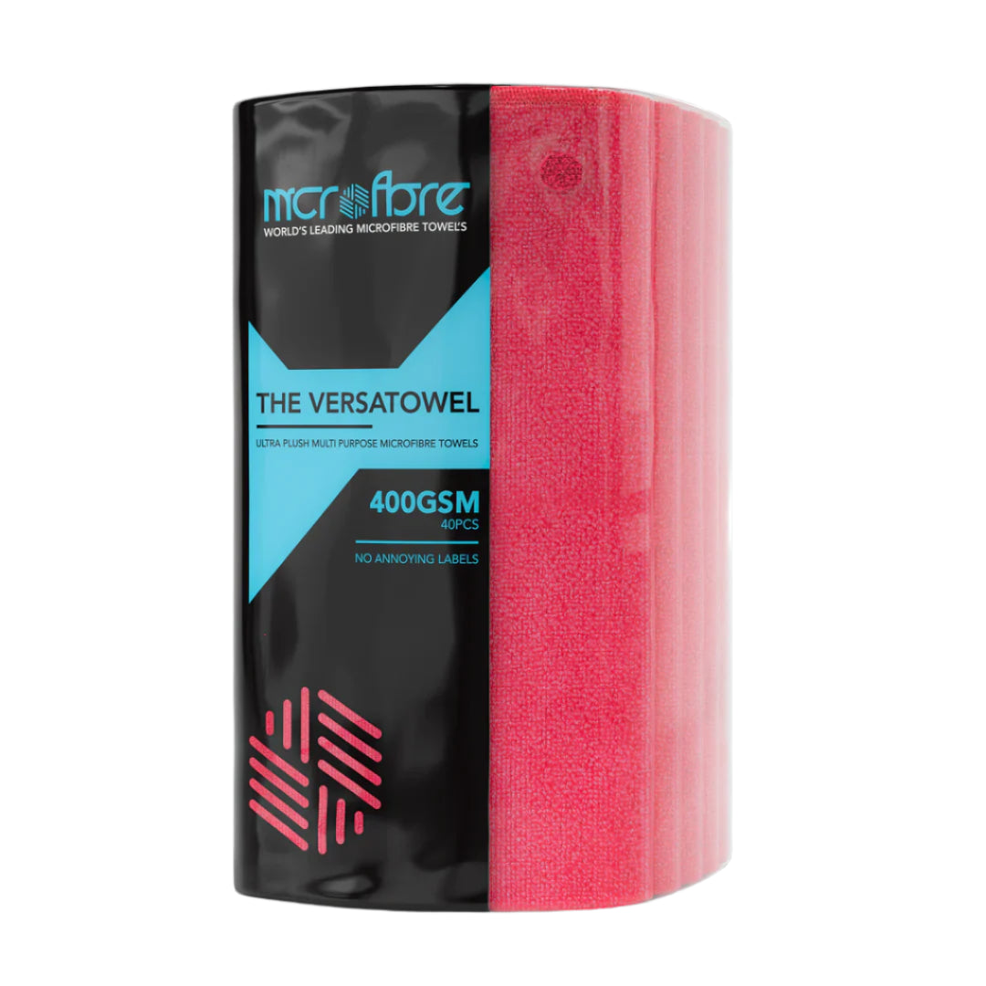 Versatowel Pink Plush Microfibre Towel 400GSM - 40 Pack