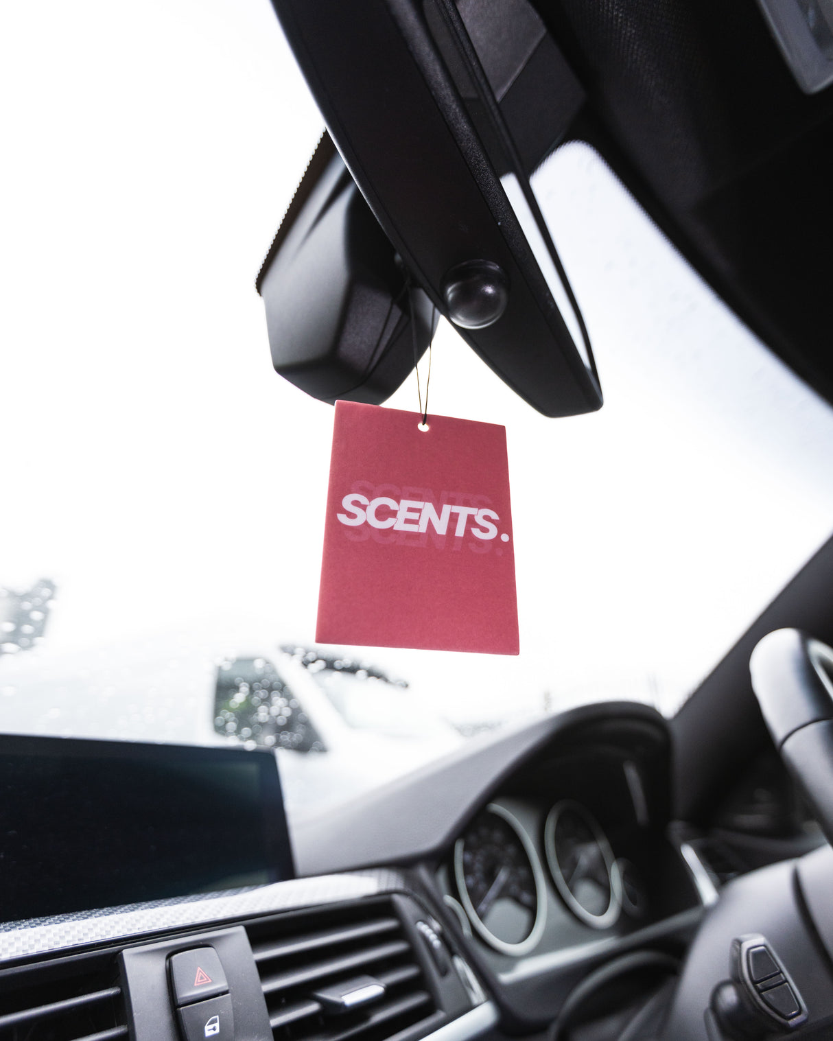 Scents Original Pink Car Air Fresh | Raspberry Hanging Air Freshener