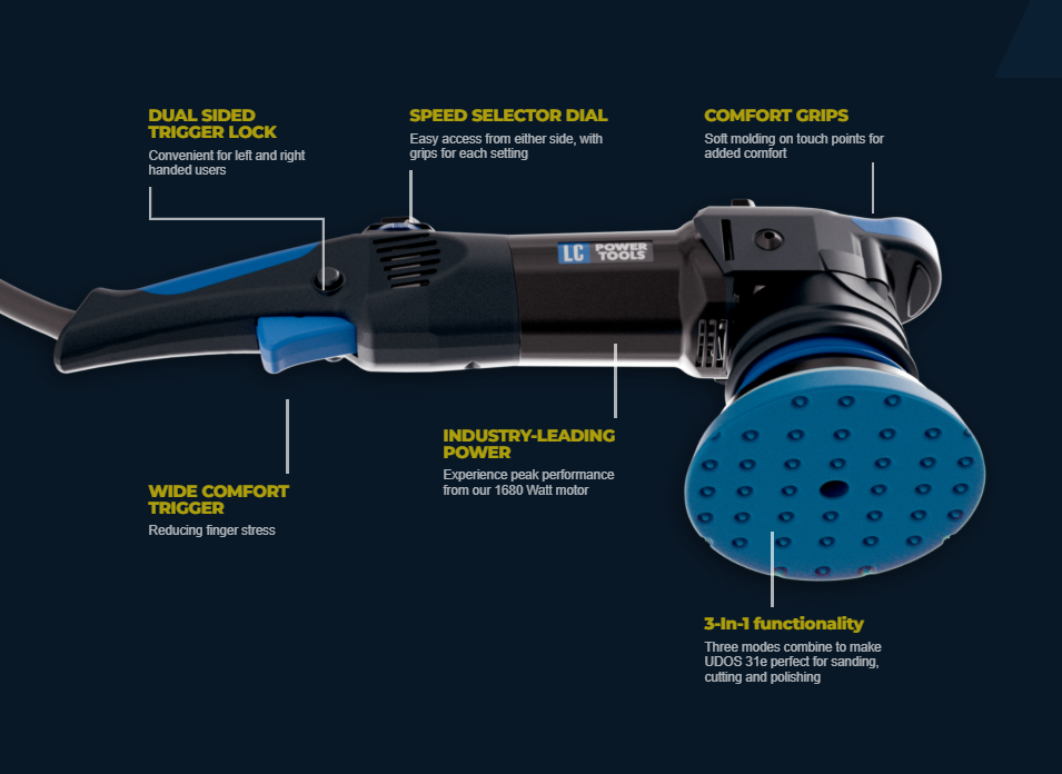 Lake Country UDOS 31e Polishing Machine (UK Plug) | 3-In-1 Polisher