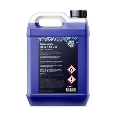 Jennychem Screenwash Ready To Use (-6°C) 5L | Clear Visibility