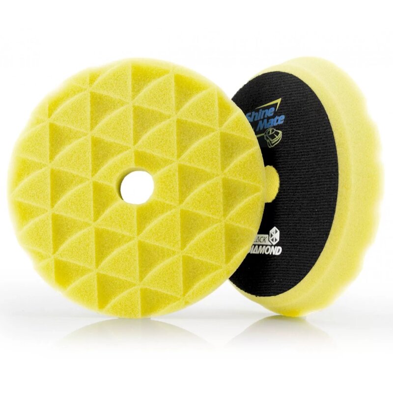 ShineMate Black Diamond Yellow Cutting Pad 6 inch
