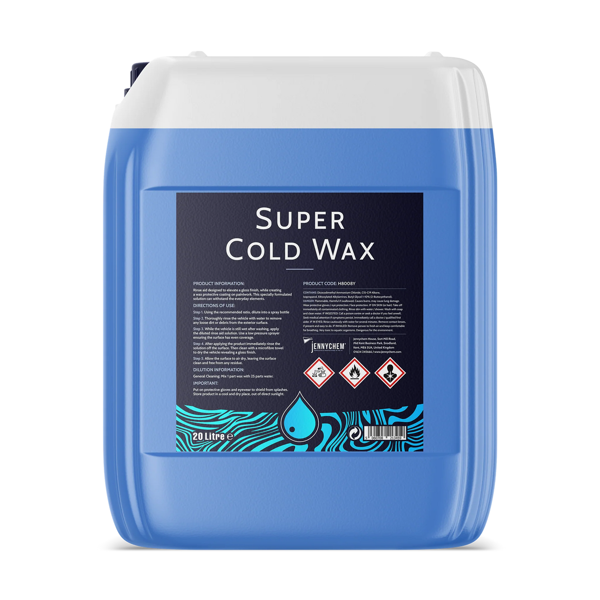 Jennychem Super Cold Wax 5L Car Rinse & Drying Aid