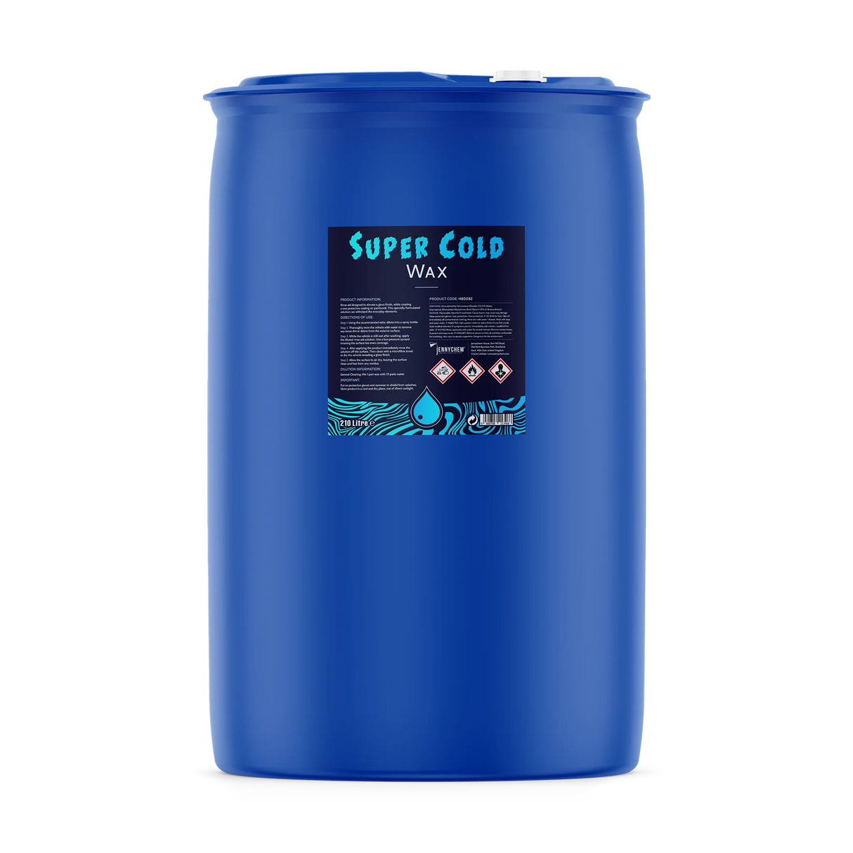 Jennychem Super Cold Wax 210L | Car Rinse & Drying Aid