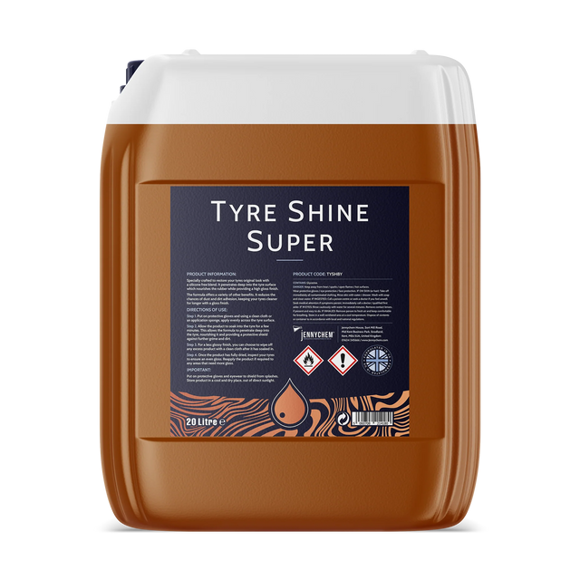 Jennychem Tyre Shine Super Silicone Free Rubber Dressing 5L