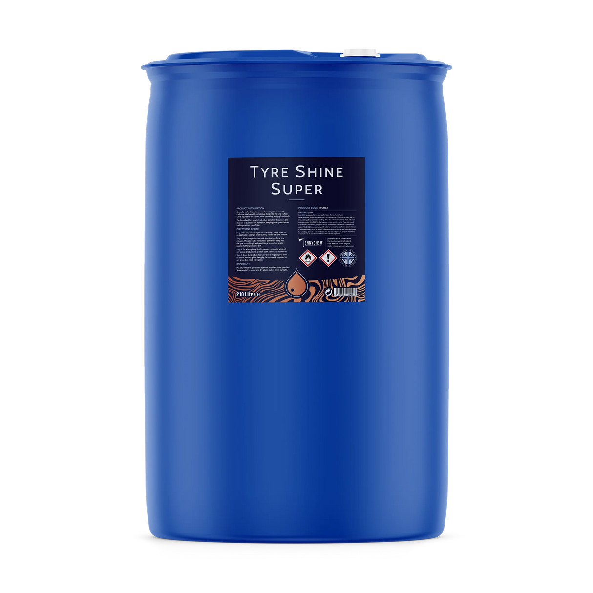 Jennychem Tyre Shine Super | Silicone Free Rubber Dressing 210L
