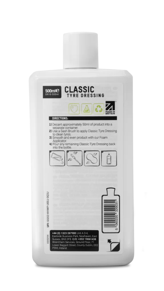 ValetPRO Classic Tyre Dressing 500ml | Durable Gloss Finish