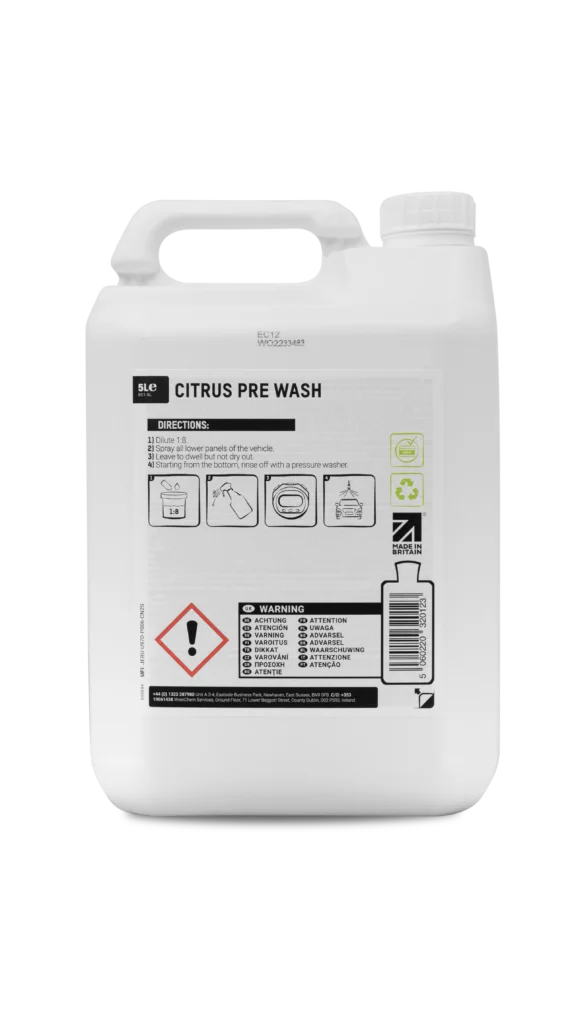 ValetPRO Citrus Pre Wash | Wax & Sealant Safe 5L