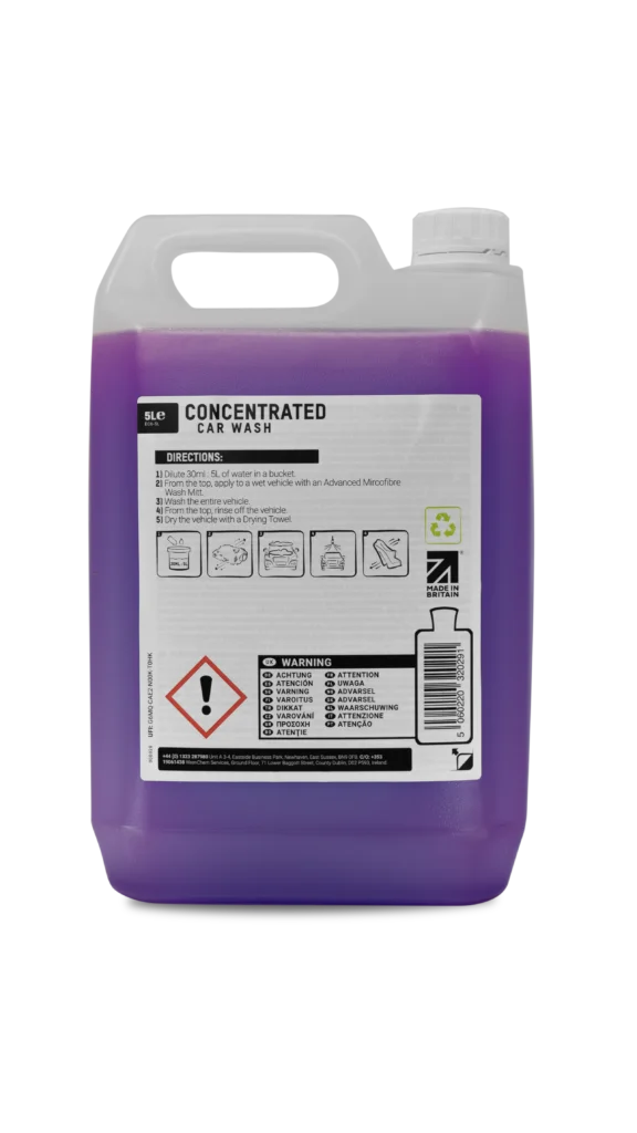 ValetPRO Concentrated Car Wash Shampoo | Ceramic Safe 5L