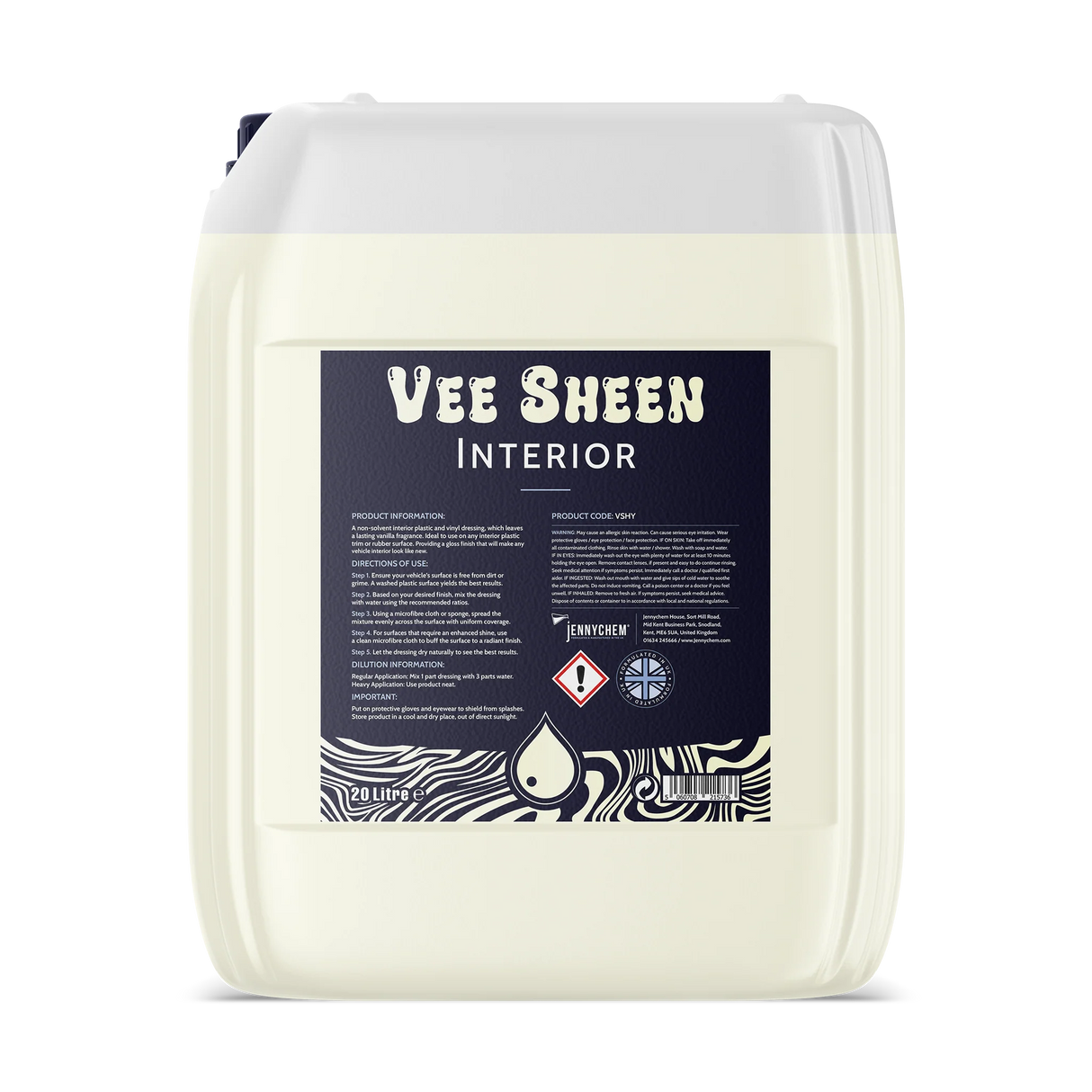 Jennychem Vee Sheen Interior 20L | Plastic & Trim Dressing