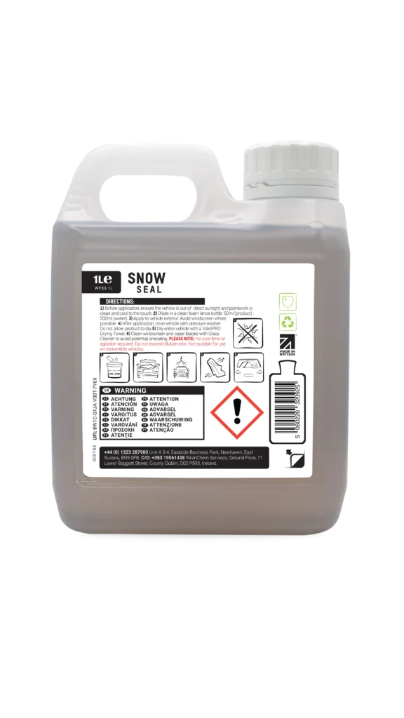 ValetPRO Snow Seal 1L | SiO2 Foam Protection