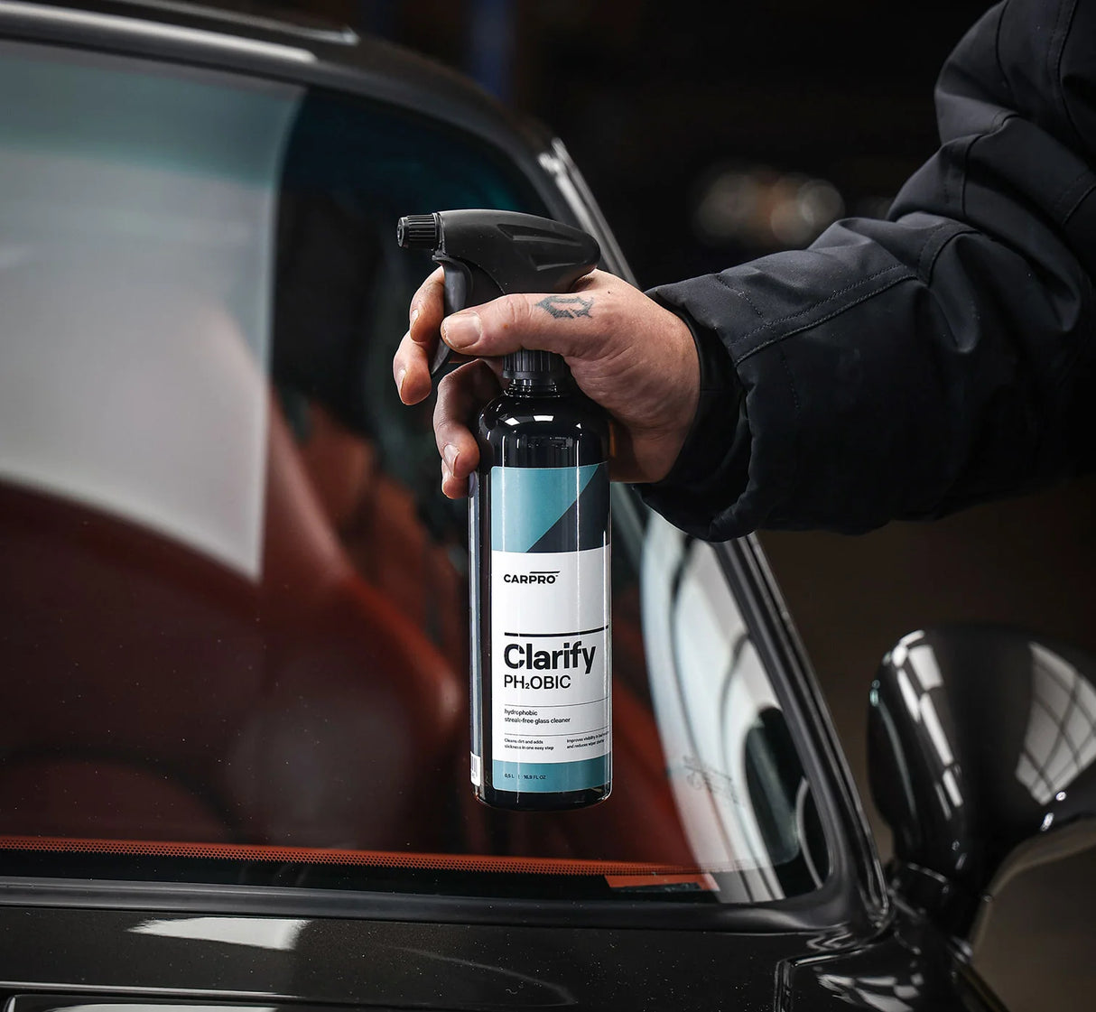 CARPRO Clarify Phobic Glass Cleaner | Hydrophobic Glass Cleaner 500ml