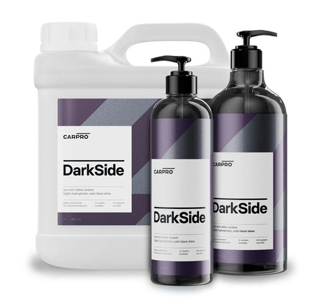 CARPRO Darkside Tyre & Rubber Sealant | Satin Finish Coating 500ml, 1L & 4L