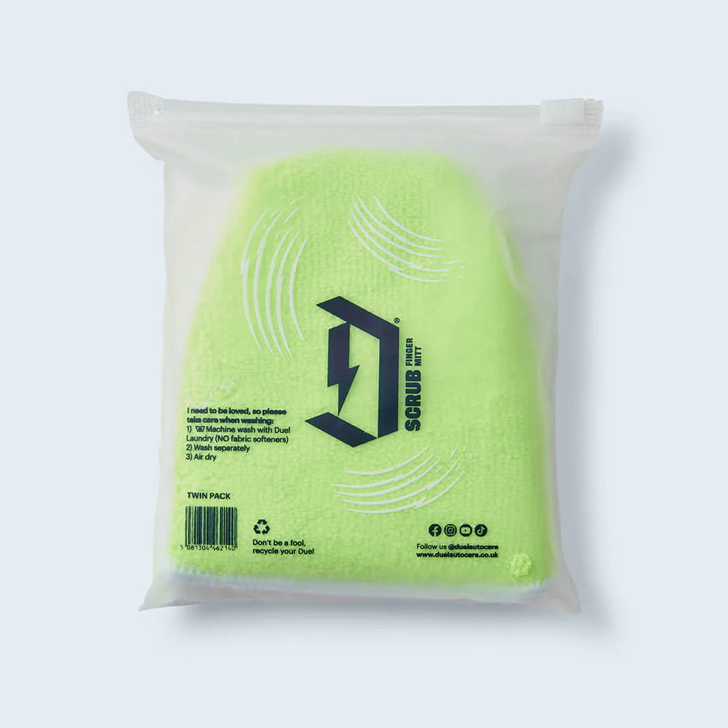 Duel Finger Scrub Mitt (Twin Pack) | Car Interior Scrub Pad