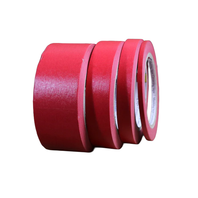 CARPRO Red Low Tack Masking Tape | No Residue Detailing Tape