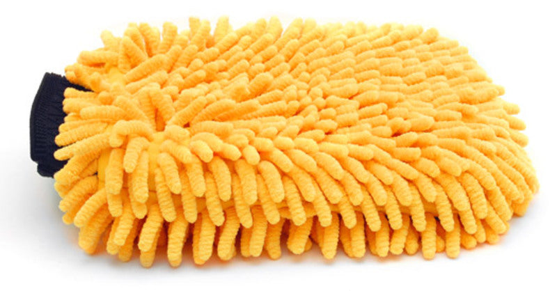 Mammoth Micro Chenille Wash Mitt - Gold | Noodle Car Wash Mitt