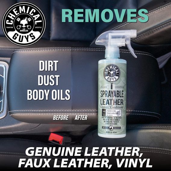 Chemical Guys Sprayable Leather Cleaner & Conditioner 16oz