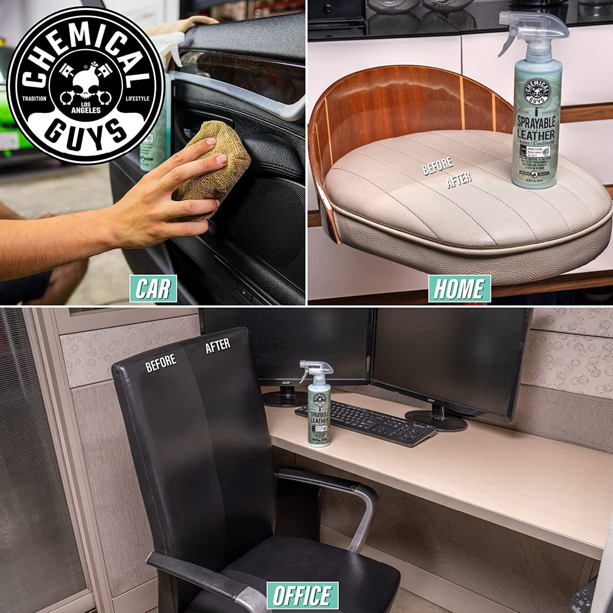 Chemical Guys Sprayable Leather Cleaner & Conditioner 16oz