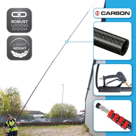 Carbon Reach 5.4 Metre Telescopic Carbon Fibre Lance