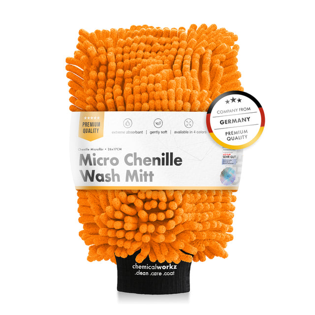 Chemicalworkz Chenille Wash Mitt - Orange