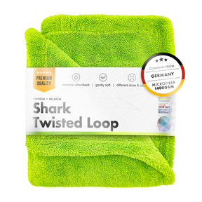 Chemicalworkz Shark Twisted Loop Drying Towel - 80 x 50cm - Green