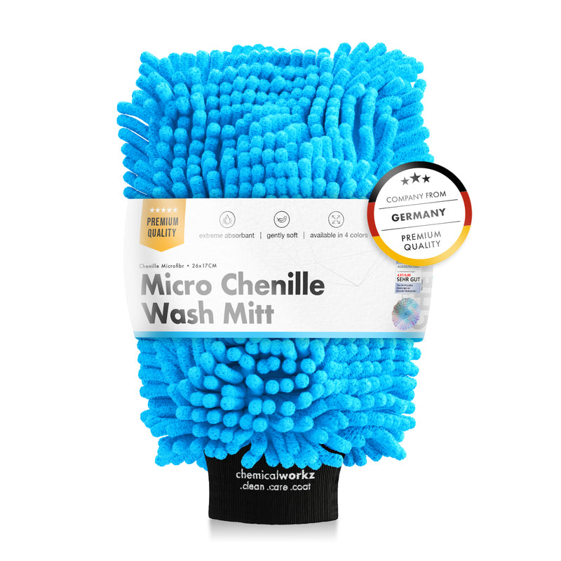 Chemicalworkz Chenille Wash Mitt - Blue