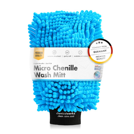Chemicalworkz Chenille Wash Mitt - Blue