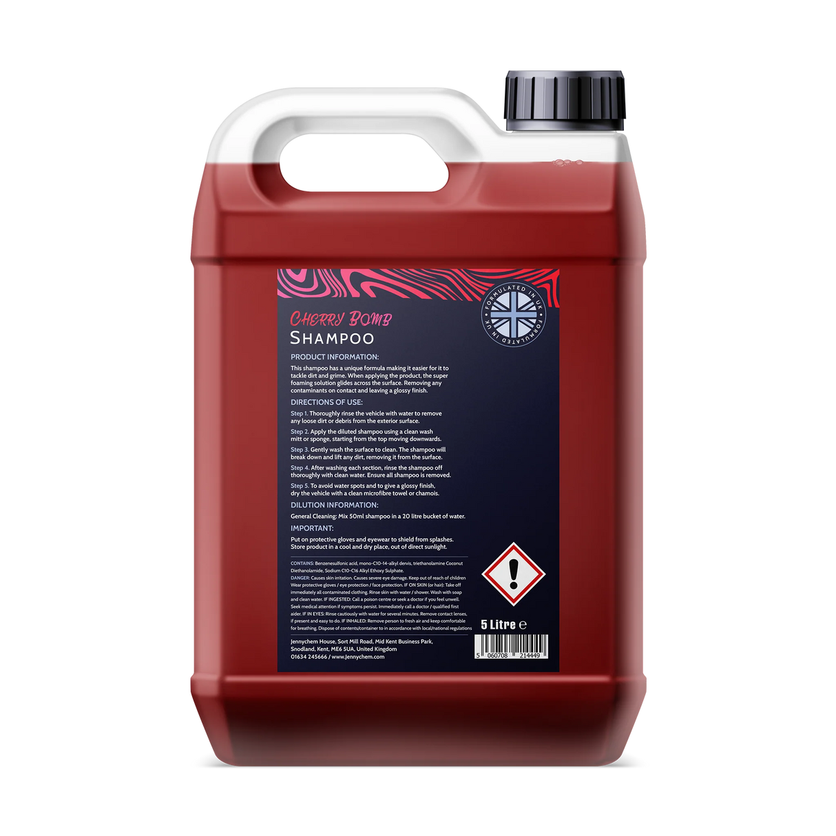 Jennychem Cherry Bomb Shampoo | Super Foaming Car Shampoo 5L