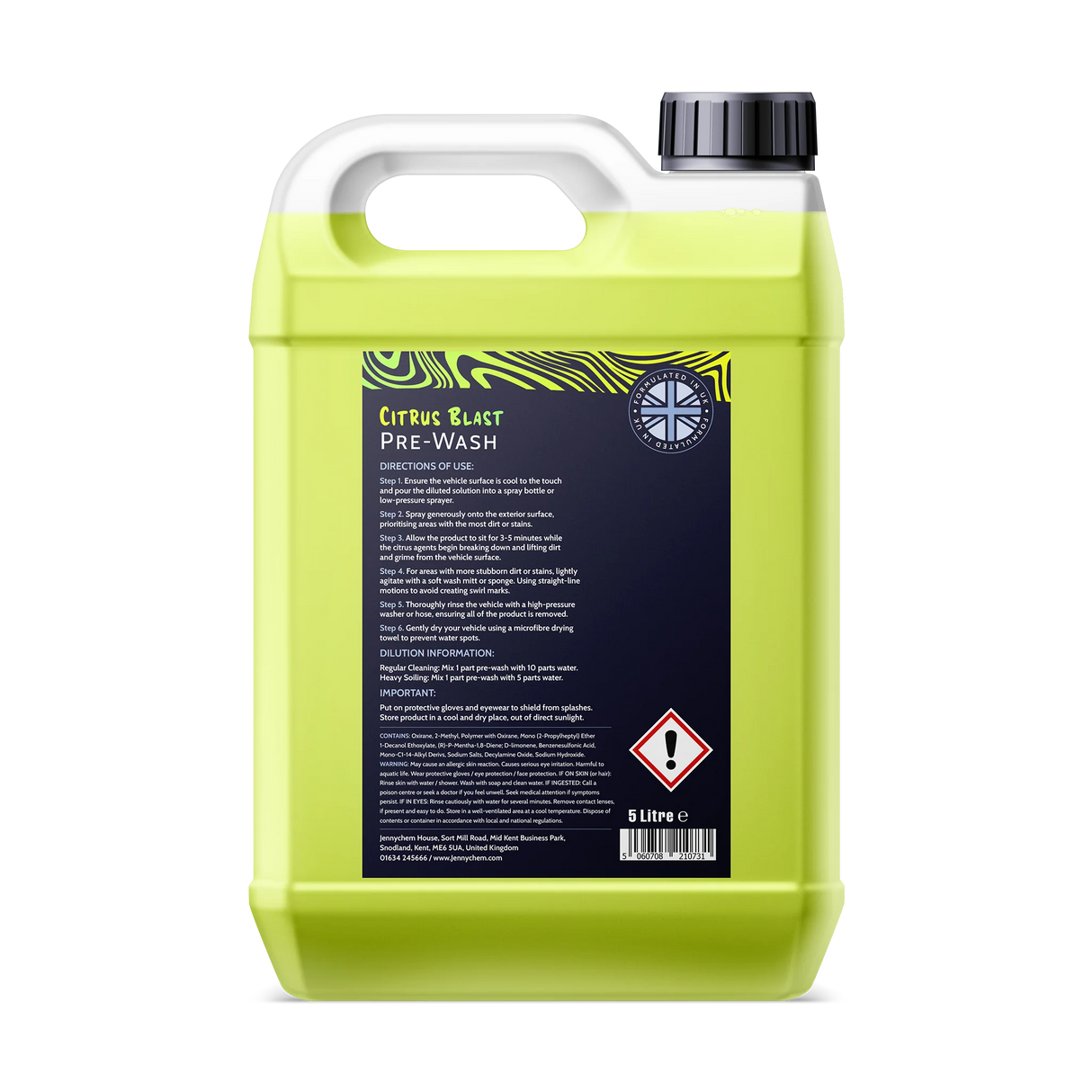 Jennychem Citrus Blast Pre Wash  | Citrus Degreaser Pre Wash 5L